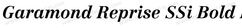 Garamond Reprise SSi Bold Italic字体转换
